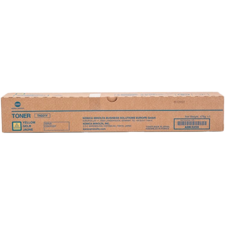 Konica Minolta TN221 Yellow Toner Cartridge Original - TN221Y/A8K3250