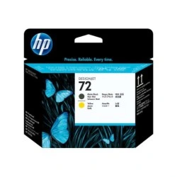 HP 72 Original Print Head - Matte Black and Yellow - C9384A