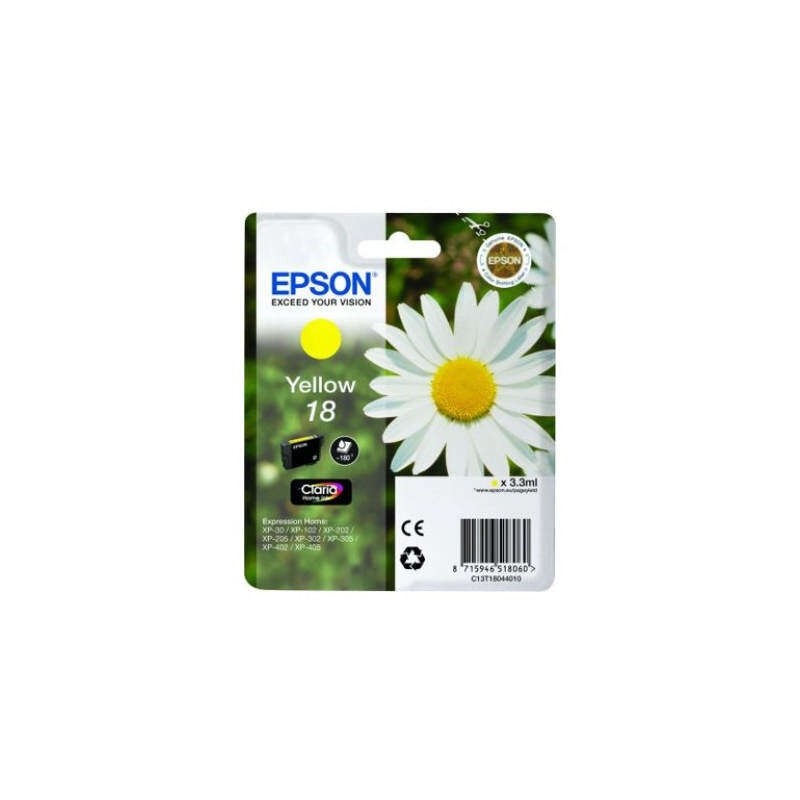 Epson T1804 (18) Tinteiro Amarelo Original - C13T18044012