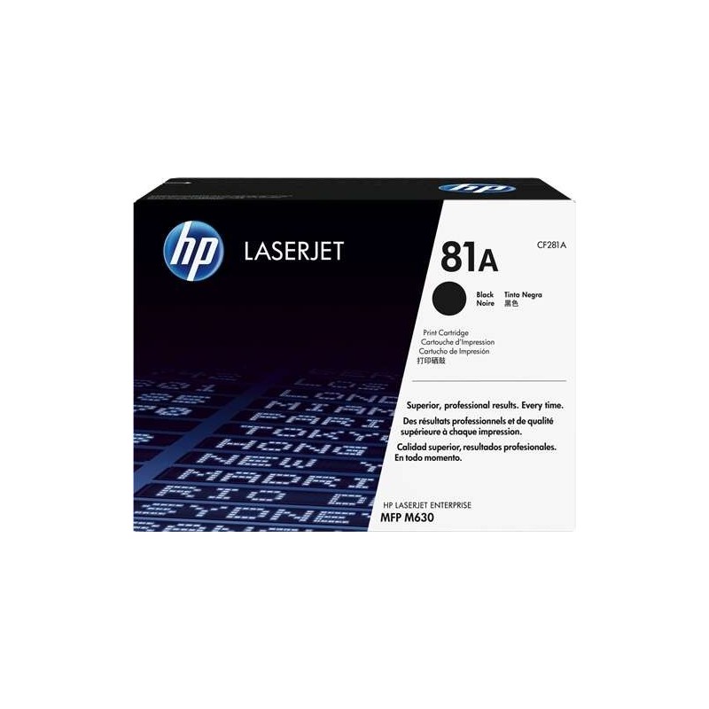 HP CF281A Noir Cartouche de toner Original - 81A
