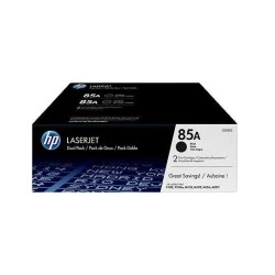 HP CE285A Black Pack of 2 Original Toner Cartridges - 85A