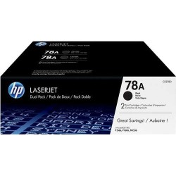 HP CE278A Noir Pack de 2 Cartouches de Toner Originaux - 78A