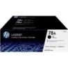 HP CE278A Black Pack of 2 Original Toner Cartridges - 78A