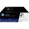 HP CE278A Noir Pack de 2 Cartouches de Toner Originaux - 78A