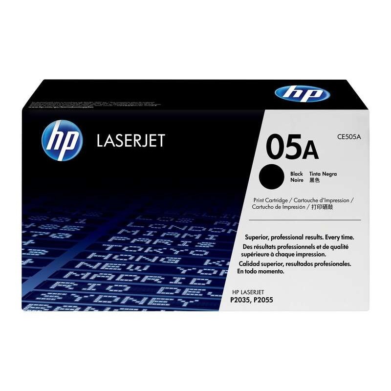 HP CE505A Noir Cartouche de toner Original - 05A