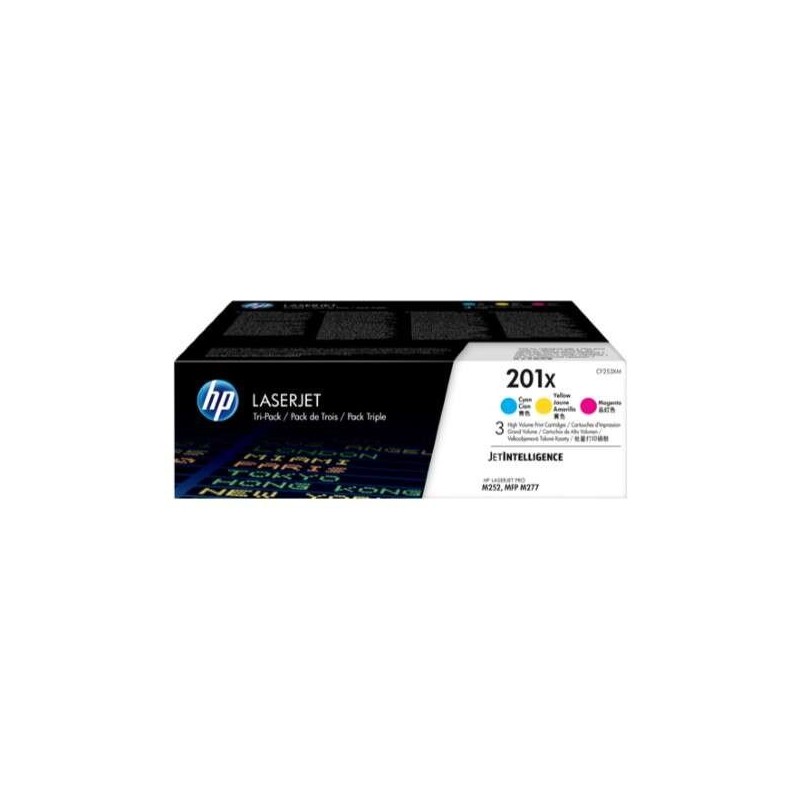 HP CF401X/CF402X/CF403X Pack de 3 Cartouches de Toner Originales - 201X
