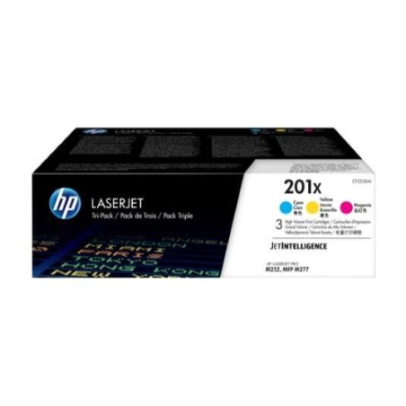 HP CF401X/CF402X/CF403X Pack de 3 Cartouches de Toner Originales - 201X