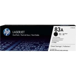 HP CF283A Noir Pack de 2 Cartouches de Toner Originaux - 83A
