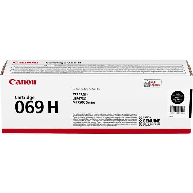 Canon 069H Preto Cartucho de Toner Original - 5098C002