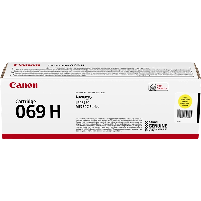 Canon 069H Amarillo Cartucho de Toner Original - 5095C002