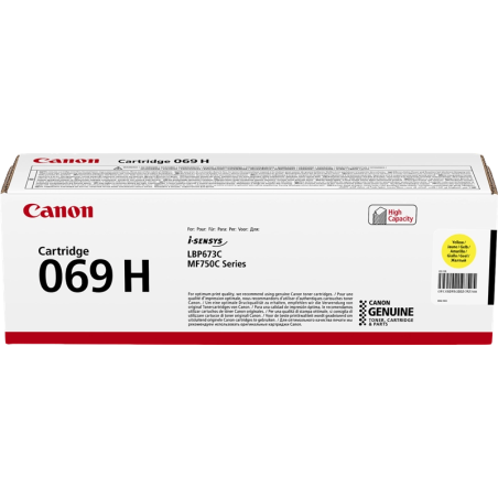 Canon 069H Amarillo Cartucho de Toner Original - 5095C002