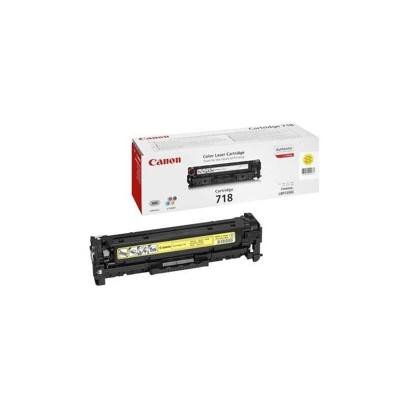 Canon 718 Amarelo Cartucho de Toner Original - 2659B002