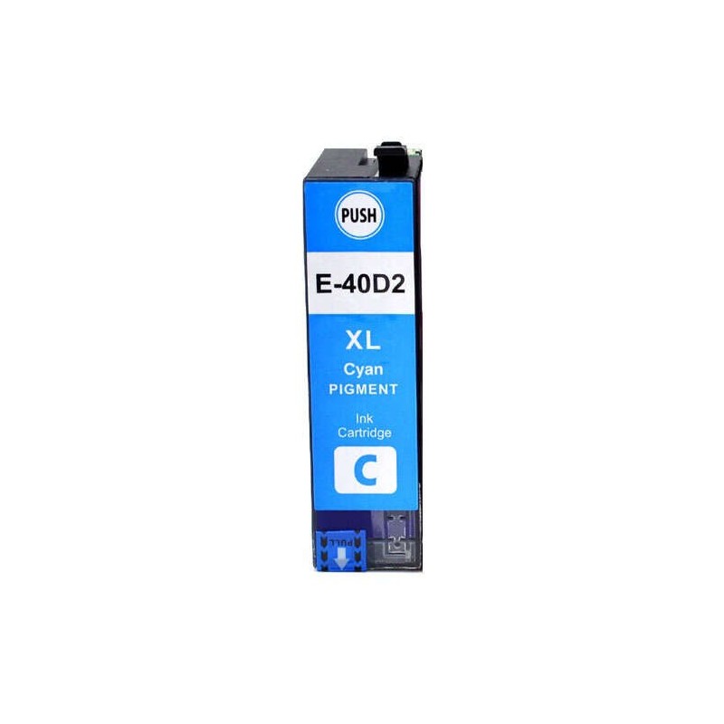 Epson T40D2 Cyan Cartucho de Tinta Pigmentada Generico - Reemplaza C13T40D240/C13T40C240