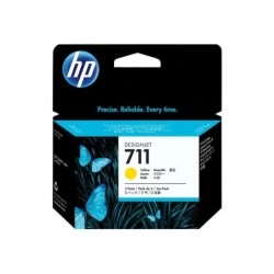 HP 711 Yellow Pack of 3 Original Ink Cartridges - CZ136A