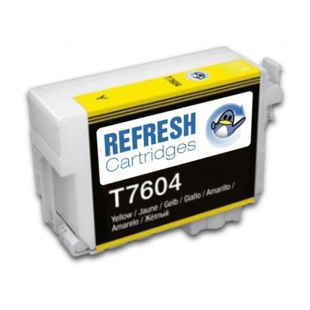 Epson T7604 Jaune Cartouche d'encre Pigmentée Générique - Remplace C13T76044010