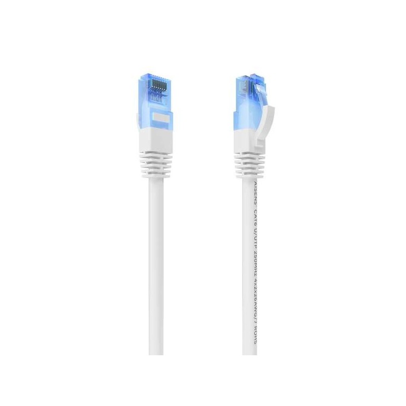 Cabo de rede Aisens Patch Cord RJ45 Cat.6 UTP AWG26 CCA - 10m - cor branca