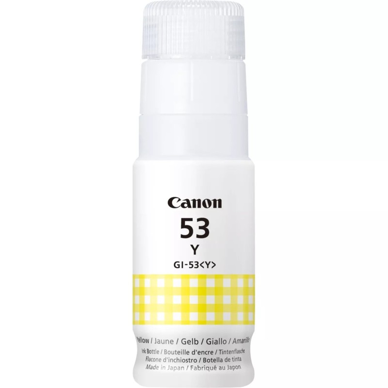 Bouteille d'encre jaune originale Canon GI53 - GI53Y/4690C001