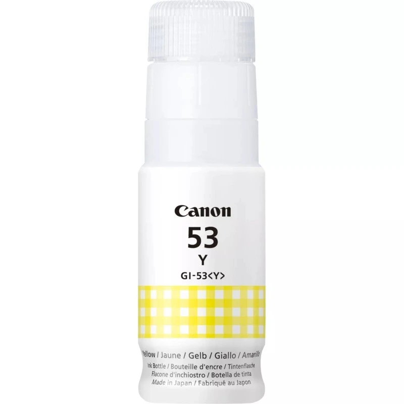 Bouteille d'encre jaune originale Canon GI53 - GI53Y/4690C001