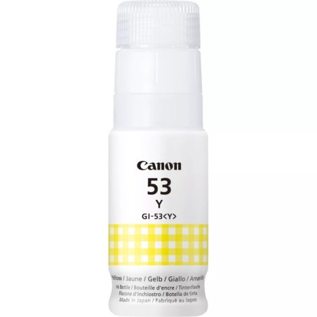 Bouteille d'encre jaune originale Canon GI53 - GI53Y/4690C001