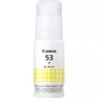 Bouteille d'encre jaune originale Canon GI53 - GI53Y/4690C001