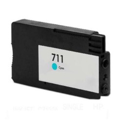 HP 711 Cyan Cartouche d'encre Générique - Remplace CZ130A