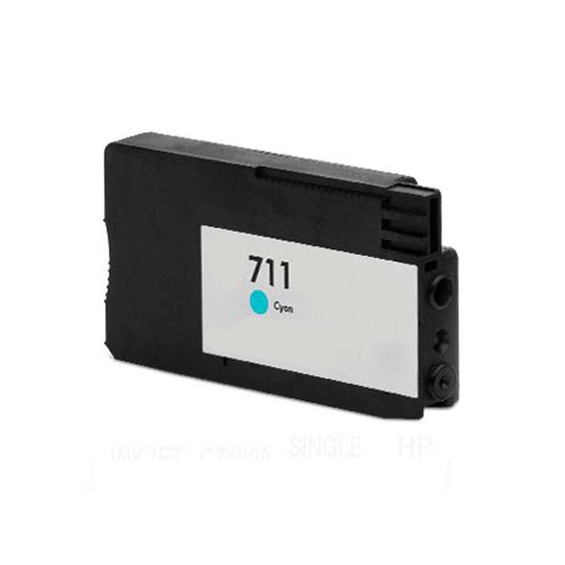 HP 711 Cyan Cartouche d'encre Générique - Remplace CZ130A