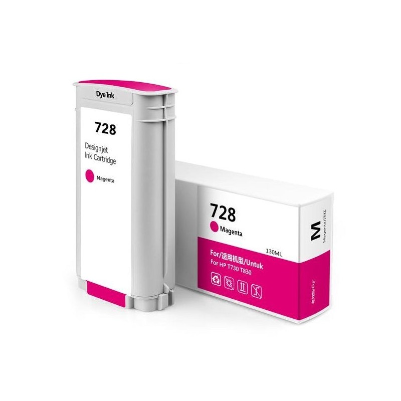 HP 728 Magenta Compatible Ink Cartridge - Replaces F9J66A/F9J62A