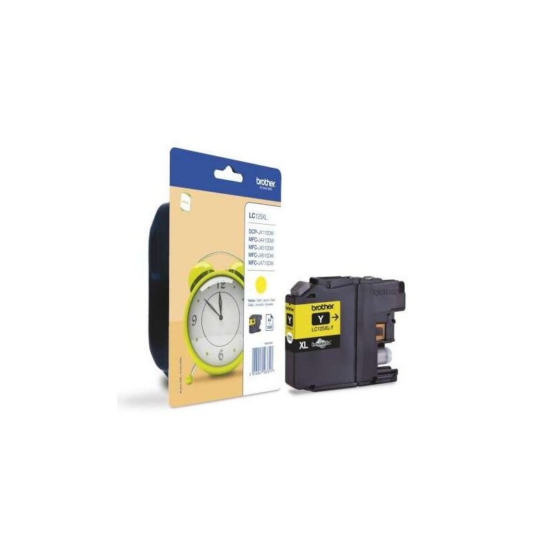 Brother LC125XL Yellow Ink Cartridge Original - LC125XLYBP