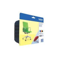 Brother LC229XL/LC225XL Pack de 4 Cartouches d'Encre Originales - LC229XLVALBP