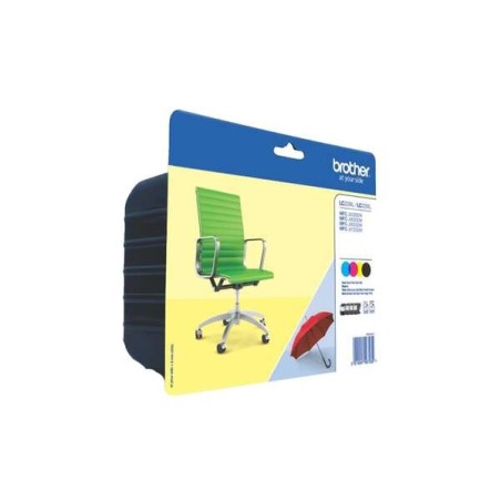 Brother LC229XL/LC225XL Pack de 4 Cartouches d'Encre Originales - LC229XLVALBP