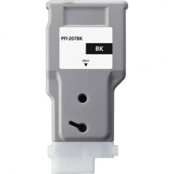 Canon PFI207 Tinteiro Preto Genérico - Substitui PFI207BK/8789B001