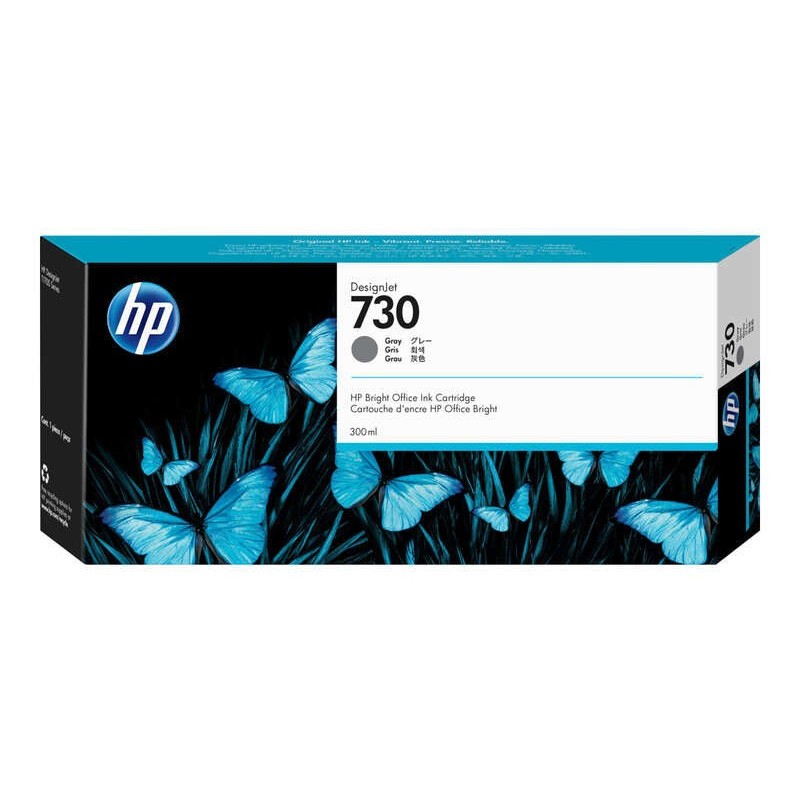 HP 730 Gris Cartouche d'encre Original - P2V72A