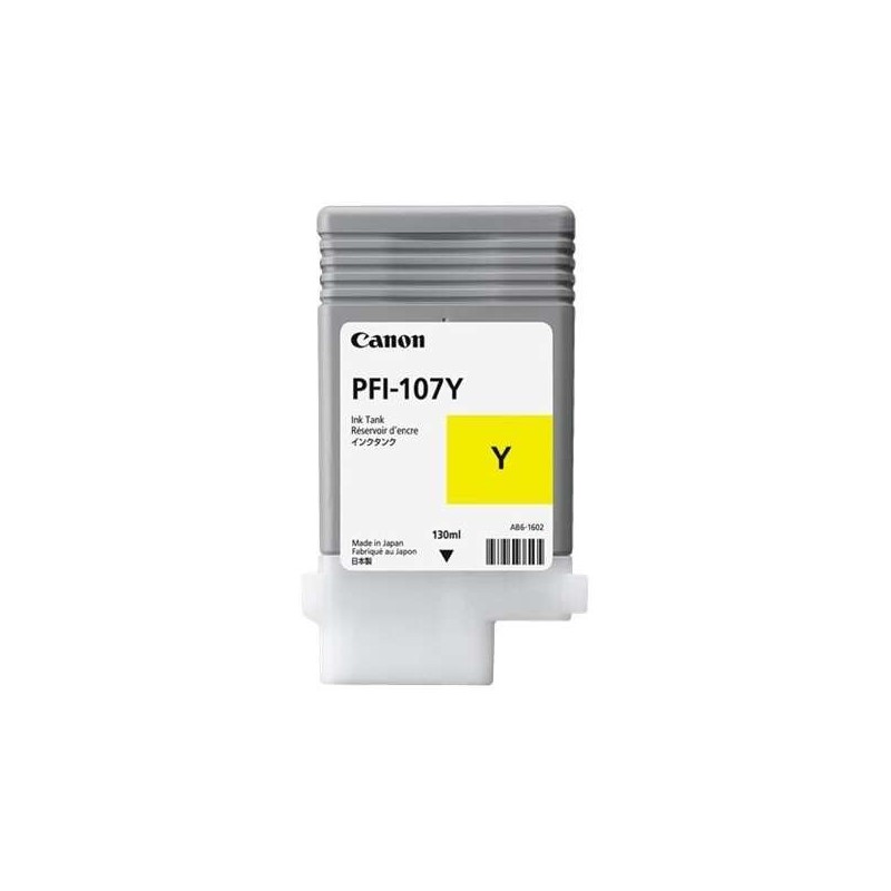Canon PFI107 Jaune Cartouche d'encre Original - PFI107Y/6708B001