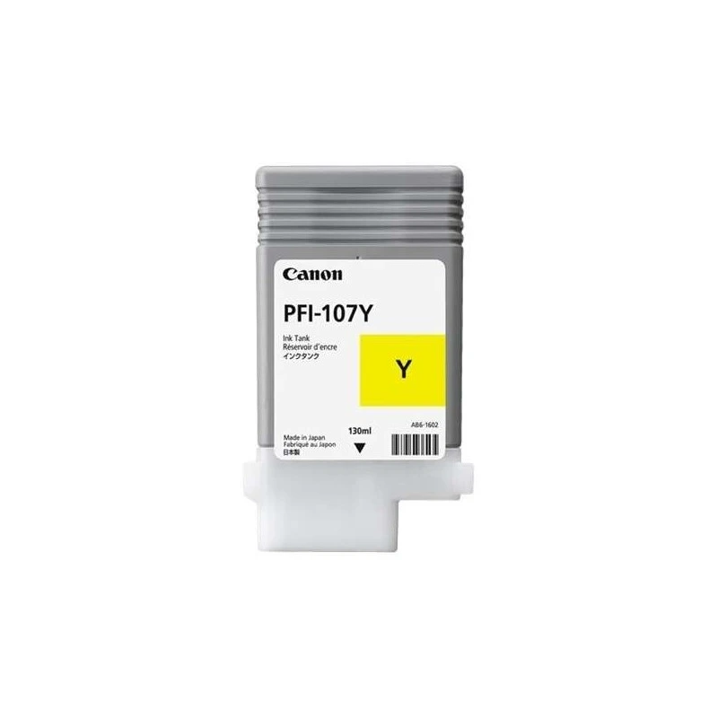 Canon PFI107 Jaune Cartouche d'encre Original - PFI107Y/6708B001