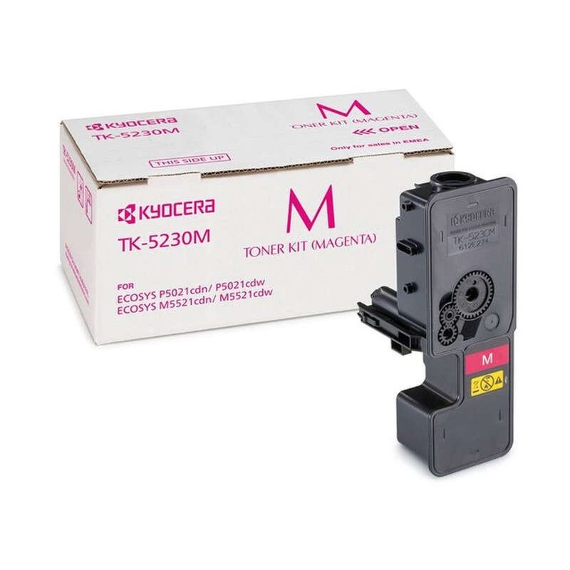 Kyocera TK5230 Magenta Cartouche de toner Original - 1T02R9BNL0/TK5230M