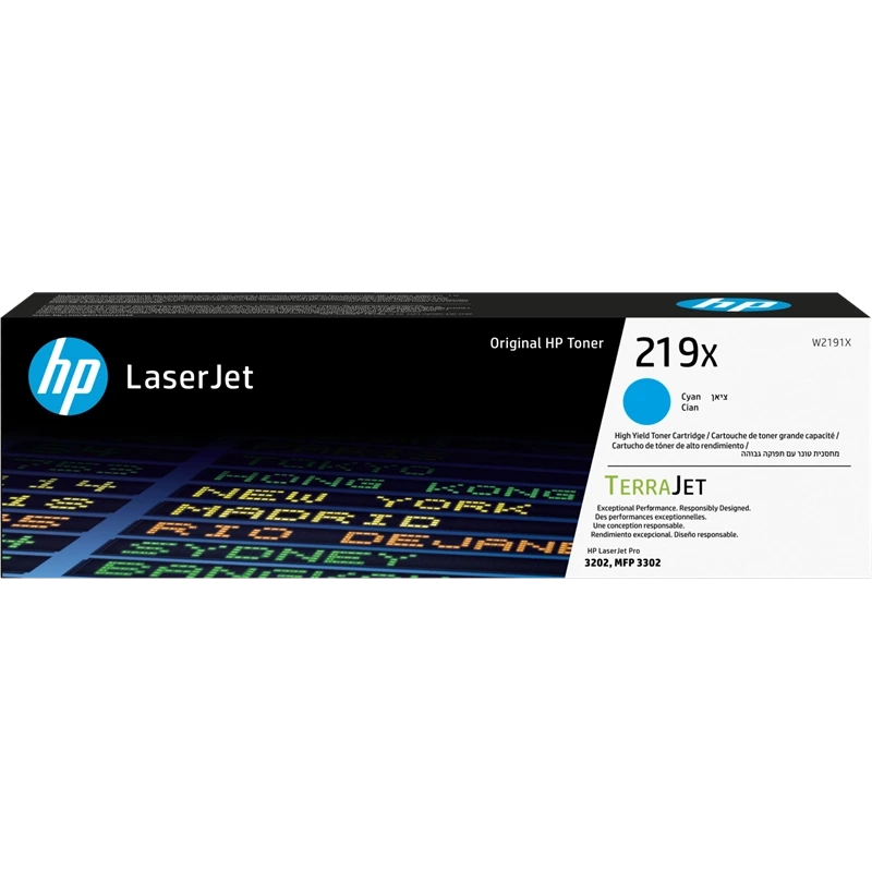 HP W2191X Cyan Cartouche de toner Original - 219X