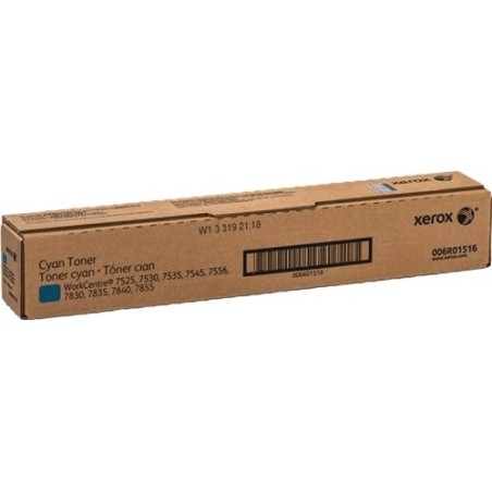 Xerox WorkCentre 7525/7535/7545/7830 Cyan Cartouche de toner Original - 006R01516