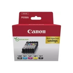 Canon PGI580/CLI581 Pack de 5 Cartouches d'Encre Originales - 2078C007