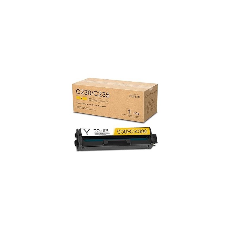 Xerox C230/C235 Amarelo Cartucho de Toner Genérico - Substitui 006R04394/006R04386