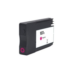 HP 937e XL Magenta Cartucho de Tinta Pigmentada Generico - Reemplaza 4S6W7NE/4S6W3NE (Chip reforzado contra actualizaciones)