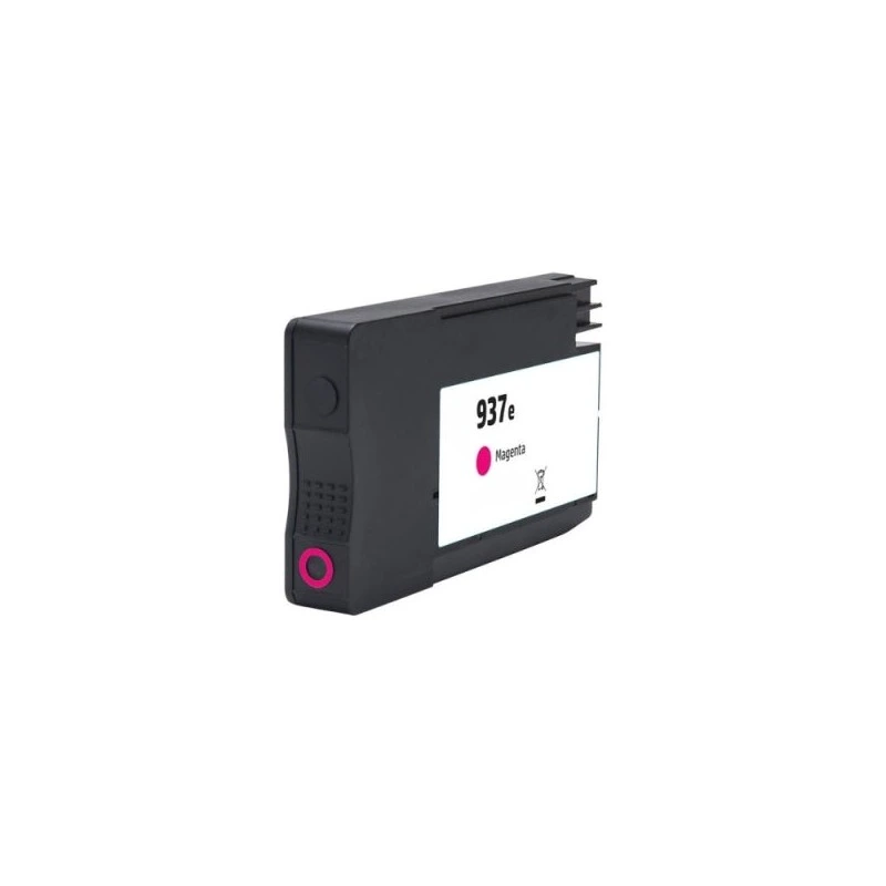 HP 937e XL Magenta Compatible Pigment Ink Cartridge - Replaces 4S6W7NE/4S6W3NE (Update-Resistant Chip)