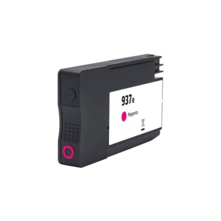 HP 937e XL Magenta Compatible Pigment Ink Cartridge - Replaces 4S6W7NE/4S6W3NE (Update-Resistant Chip)