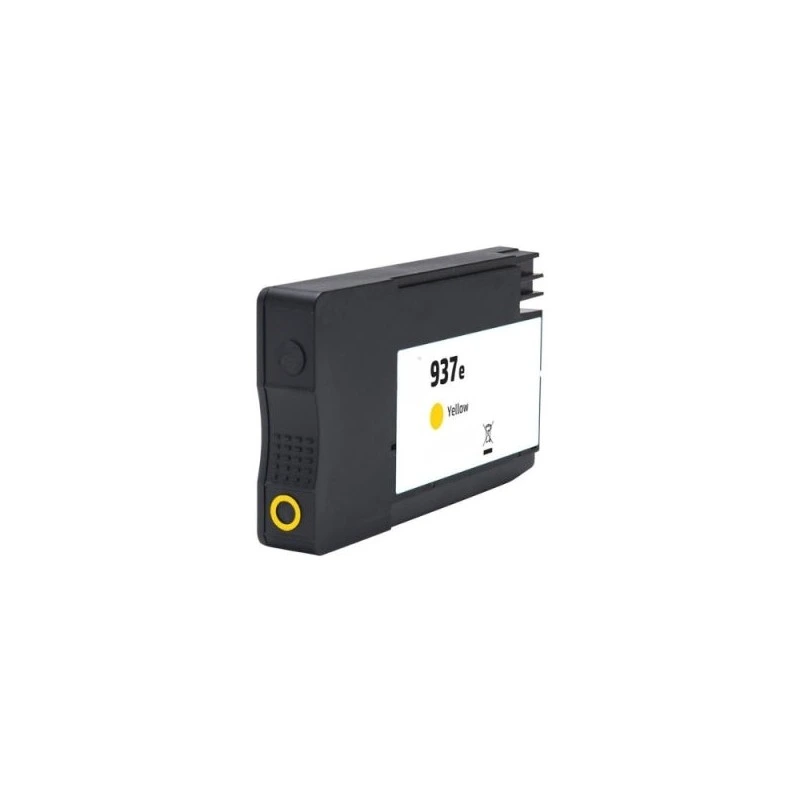 HP 937e XL Jaune Cartouche d'encre Pigmentée Générique - Remplace 4S6W8NE/4S6W4NE (Chip reforzado contra actualizaciones)