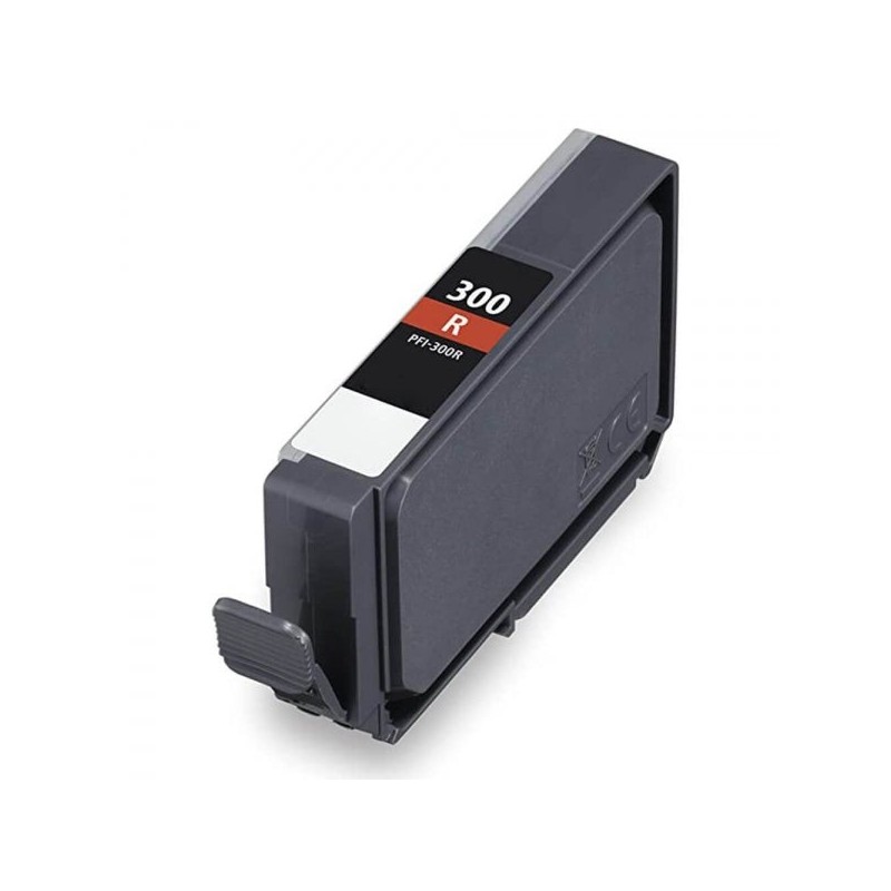 Canon PFI300 Rouge Cartouche d'encre Pigmentée Générique - Remplace 4199C001/PFI300R
