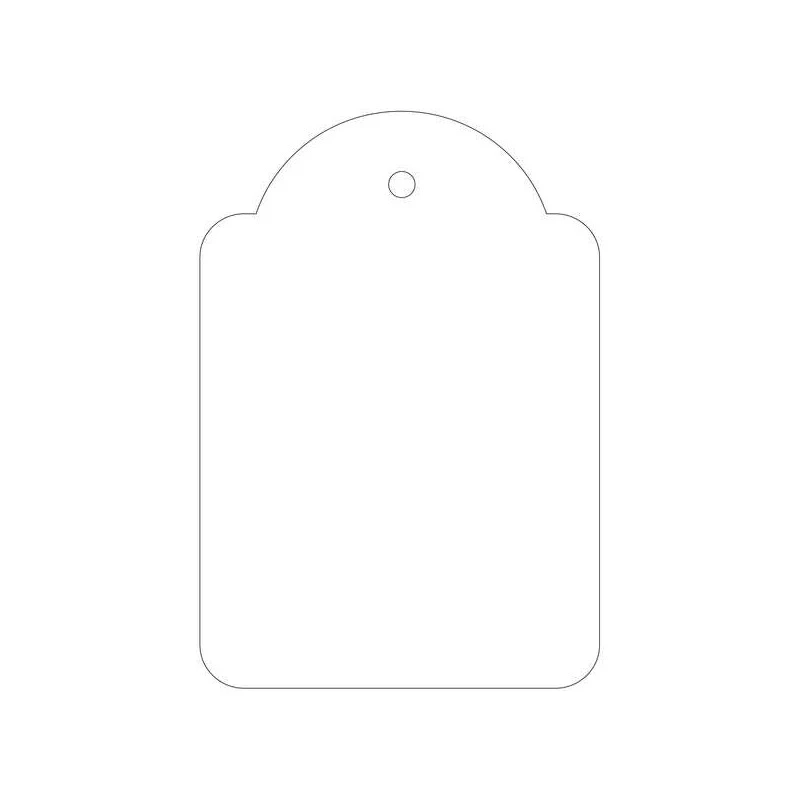 Apli Pack de 400 Étiquettes à Suspendre 45x65mm - Trou Pré-percé - Avec Fil Polyester Blanc - Coloris Blanc