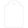 Apli Pack de 400 Étiquettes à Suspendre 45x65mm - Trou Pré-percé - Avec Fil Polyester Blanc - Coloris Blanc