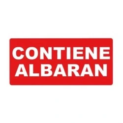 Apli Rouleau de 200 Etiquettes Permanentes - Contient Bon de Livraison - Couleur Rouge