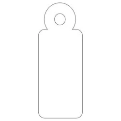 Apli Etiquetas Colgantes Blancas 13 x 34mm 1.000 U.