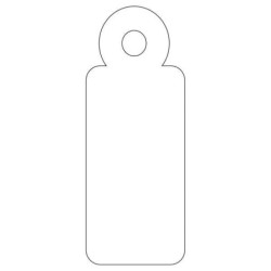 Etiquetas Suspensas Apli Brancas 13 x 34mm 1.000 U.