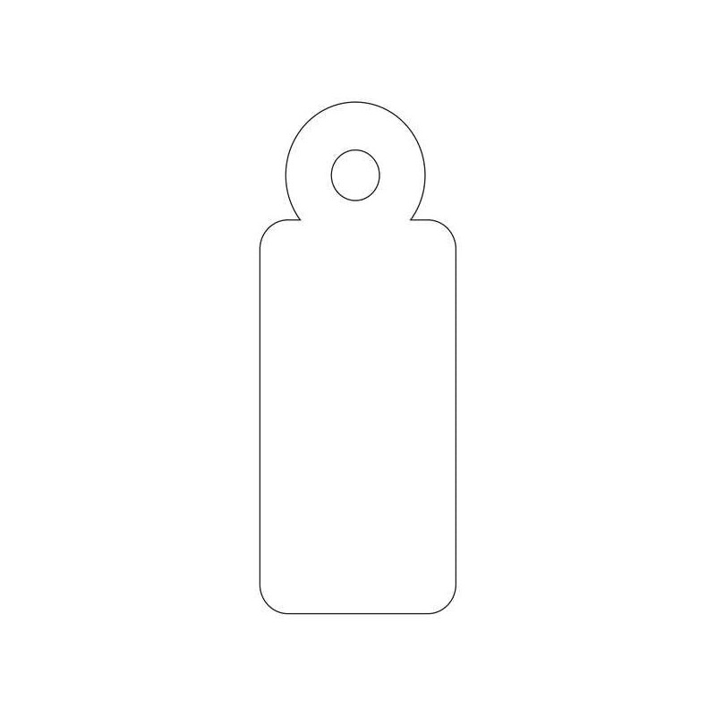Apli Etiquetas Colgantes Blancas 13 x 34mm 1.000 U.